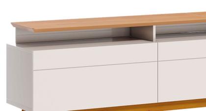 Imagem de Rack Classic +3G 2.2 Off White com Nature - Imcal Móveis