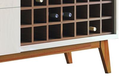 Imagem de Rack Classic AD 1.4 Off White com Freijó - Imcal Móveis