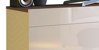 Imagem de Rack Classic AD 1.4 Off White com Freijó - Imcal Móveis