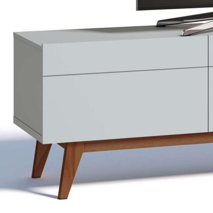 Rack Classic I 3 GV Branco Acetinado 180 cm - Imcal Imagem de Rack Classic I 3 GV Branco Acetinado 180 cm