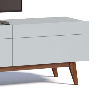 Rack Classic I 3 GV Branco Acetinado 218 cm - Imcal Imagem de Rack Classic I 3 GV Branco Acetinado 218 cm