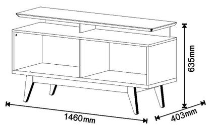 Imagem de Rack com Painel Classic +1G 1.4 Nature com Off White - Imcal Móveis