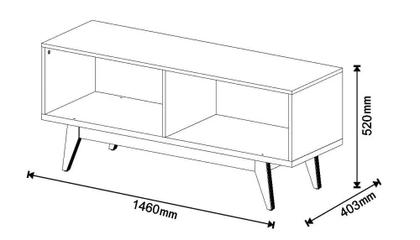 Imagem de Rack com Painel Classic 2G 1.4 Preto - Imcal Móveis