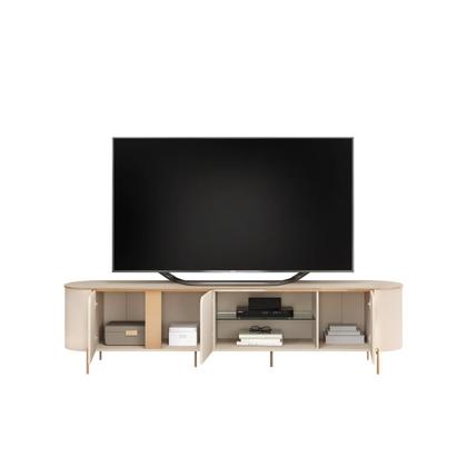 Imagem de Rack com Painel LED 100% MDF Curvo para Tv até 75 Polegadas Ariana