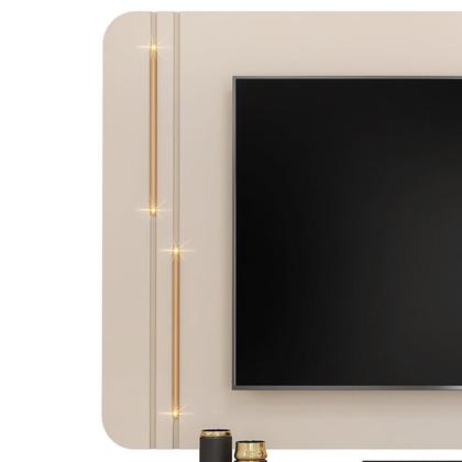 Imagem de Rack com Painel LED 100% MDF Curvo para Tv até 75 Polegadas Ariana