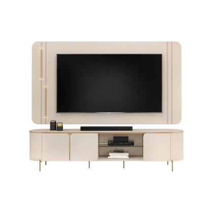 Imagem de Rack com Painel LED 100% MDF Curvo para Tv até 75 Polegadas Ariana