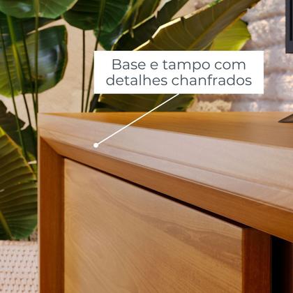 Imagem de Rack com Painel MDF Frisado para Tv até 65 Polegadas Milo