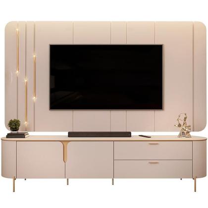 Imagem de Rack Com Painel Para 75 Pol Dion D05 Off White