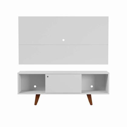 Rack com Painel para TV até 42 Polegadas Branco 135 cm - Mobly Imagem de Rack com Painel para TV até 42 Polegadas Branco 135 cm