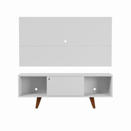 Imagem de Rack com Painel para TV até 42 Polegadas Branco 135 cm