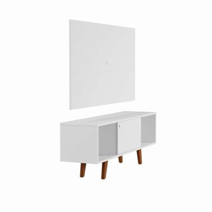 Rack com Painel para TV até 42 Polegadas Branco 135 cm - Mobly Imagem de Rack com Painel para TV até 42 Polegadas Branco 135 cm
