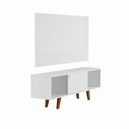 Imagem de Rack com Painel para TV até 42 Polegadas Jonas Branco 135 cm