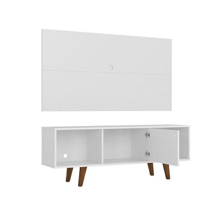 Imagem de Rack com Painel para TV até 42 Polegadas Jonas Branco 135 cm