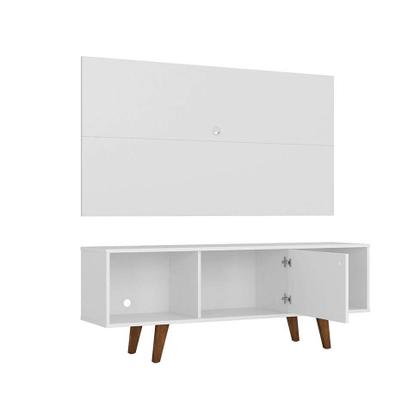 Rack com Painel para TV até 42 Polegadas Samuel Branco 135 cm - Mobly Imagem de Rack com Painel para TV até 42 Polegadas Samuel Branco 135 cm
