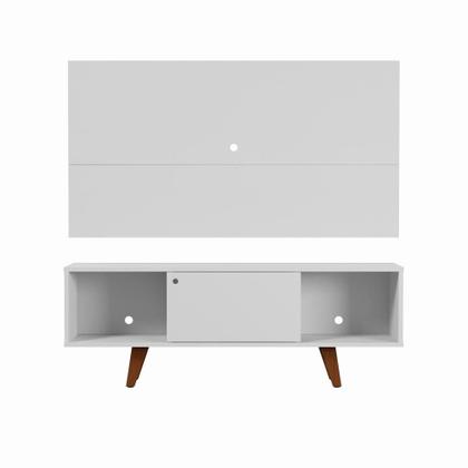 Imagem de Rack com Painel para TV até 42 Polegadas Samuel Branco 135 cm