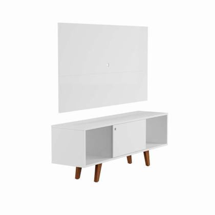 Rack com Painel para TV até 42 Polegadas Samuel Branco 135 cm - Mobly Imagem de Rack com Painel para TV até 42 Polegadas Samuel Branco 135 cm