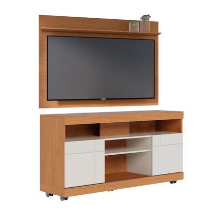 Imagem de Rack com Painel para TV Até 55 Polegadas 2 Portas Bp Freijo/Off White - Colibri