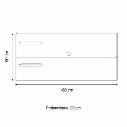 Imagem de Rack com Painel para TV até 55 Polegadas Top Espresso Móveis