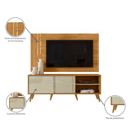 Imagem de Rack com Painel para Tv até 60 Polegadas 2 Portas Cronos