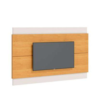 Rack com Painel para TV até 60 Polegadas Classic Nature e Off White 218 cm - Mobly Imagem de Rack com Painel para TV até 60 Polegadas Classic Nature e Off White 218 cm