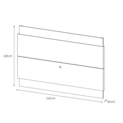 Rack com Painel para TV até 60 Polegadas Classic Nature e Off White 218 cm - Mobly Imagem de Rack com Painel para TV até 60 Polegadas Classic Nature e Off White 218 cm