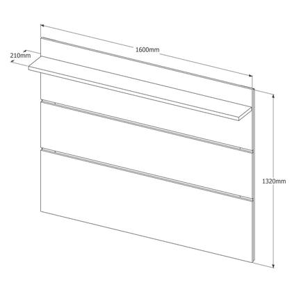 Imagem de Rack com Painel para TV até 60 Polegadas Pés em Madeira Maciça Vivare