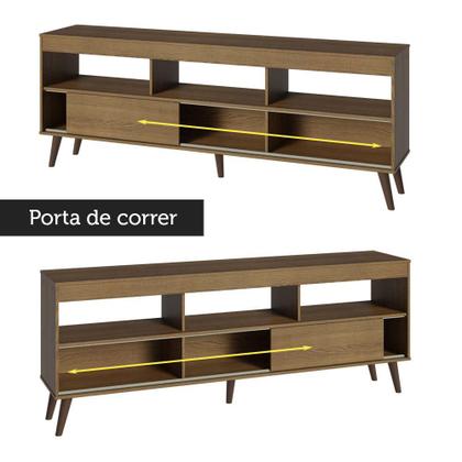 Imagem de Rack com Painel para TV até 65 Polegadas com Pés Rustic Detroit Madesa
