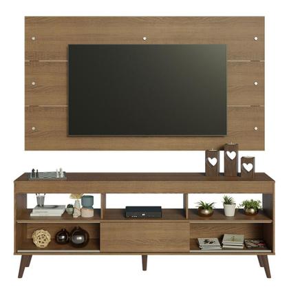 Imagem de Rack com Painel para TV até 65 Polegadas com Pés Rustic Detroit Madesa