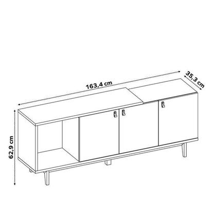 Imagem de Rack com Painel para Tv até 65 Polegadas com Ripado