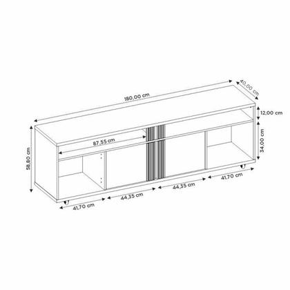 Imagem de Rack com Painel para Tv até 65 Polegadas e Ripado