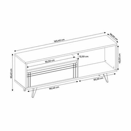 Imagem de Rack com Painel para Tv até 65 Polegadas e Ripado