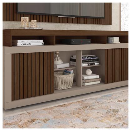 Imagem de Rack Com Painel Para TV até 65 Polegadas Marrom Life Caemmun