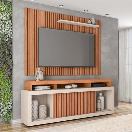 Imagem de Rack com Painel para TV até 70 Polegadas MDF 224CMX224CM Valença Marrom