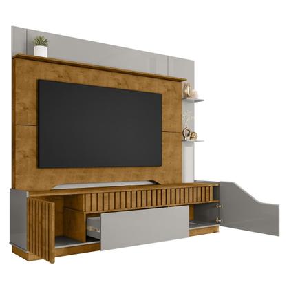 Imagem de Rack com Painel para TV até 75 Polegadas com 2 Portas e 1 Gaveta Multimóveis CR45276