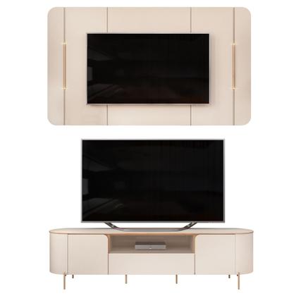 Imagem de Rack com Painel para TV até 75 Polegadas LED 2 Portas 100MDF Areta DJ Móveis