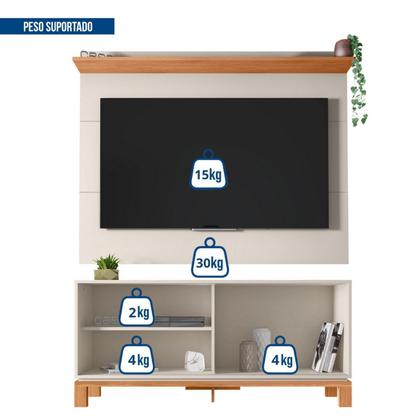 Imagem de Rack com Painel Ripado para Tv 55 Polegadas Mondrian