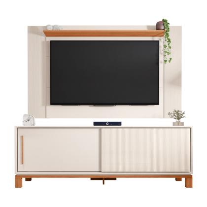 Imagem de Rack com Painel Ripado para TV até 65 Polegadas 180cmx108cm Mondrian