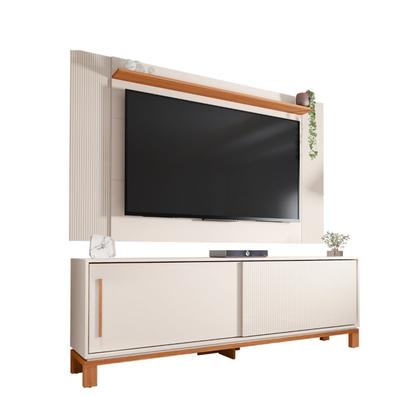 Imagem de Rack com Painel Ripado para TV até 65 Polegadas 180cmx108cm Mondrian