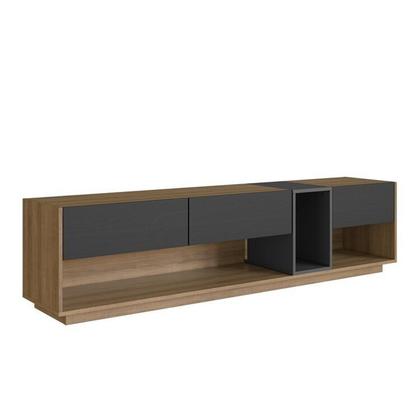 Imagem de Rack com Painel Ripado para Tv até 75 Polegadas Liverpool Ra8001 com Led e Impressão Ripada 3d