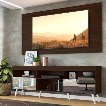 Imagem de Rack com Painel TV 65" Retrô com Espelho Flórida Multimóveis V3138