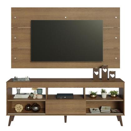Imagem de Rack Com Painel Tv Até 65 Polegadas Detroit Madesa Rustic