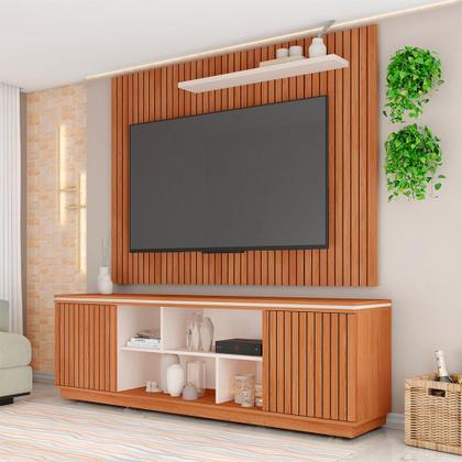 Imagem de Rack Com Painel TV até 70 Polegadas Marrom Falcon Caemmun