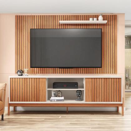 Imagem de Rack Com Painel TV até 70 Polegadas Marrom Marte Caemmun