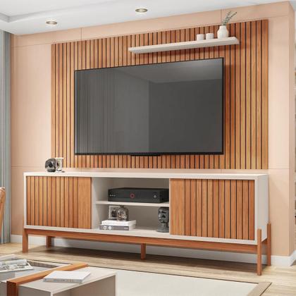 Imagem de Rack Com Painel TV até 70 Polegadas Marrom Marte Caemmun