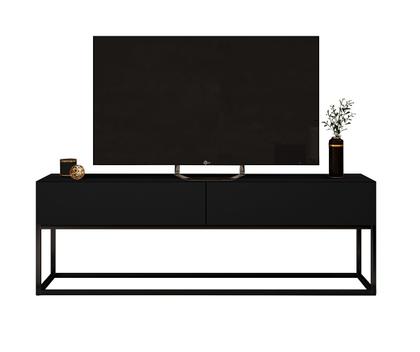 Imagem de Rack Eros Estilo Industrial 140cm Sala Estar Preto