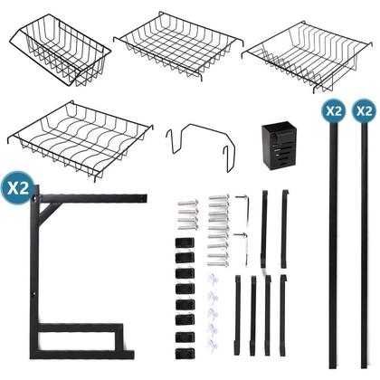 Imagem de Rack Escorredor De Louça P/ Pia Organizador Em Aço Inox 86cm