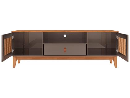 Imagem de Rack Esmeralda Cinza Pérola e Noce 160 cm