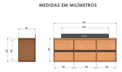 Imagem de Rack Estante Bancada Gamer Geek Preto Com Led Incluso