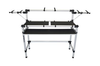 Imagem de Rack Estante Estudio Produtor e DJ Titanium RDJ LIVE para Teclado 7 Oitavas Monitor Referencia e Notebook