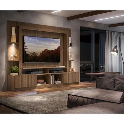 Imagem de Rack Estante TV 65" com Leds Berlim Multimóveis Madeirado